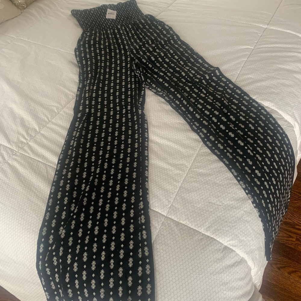 Strapless jump suit